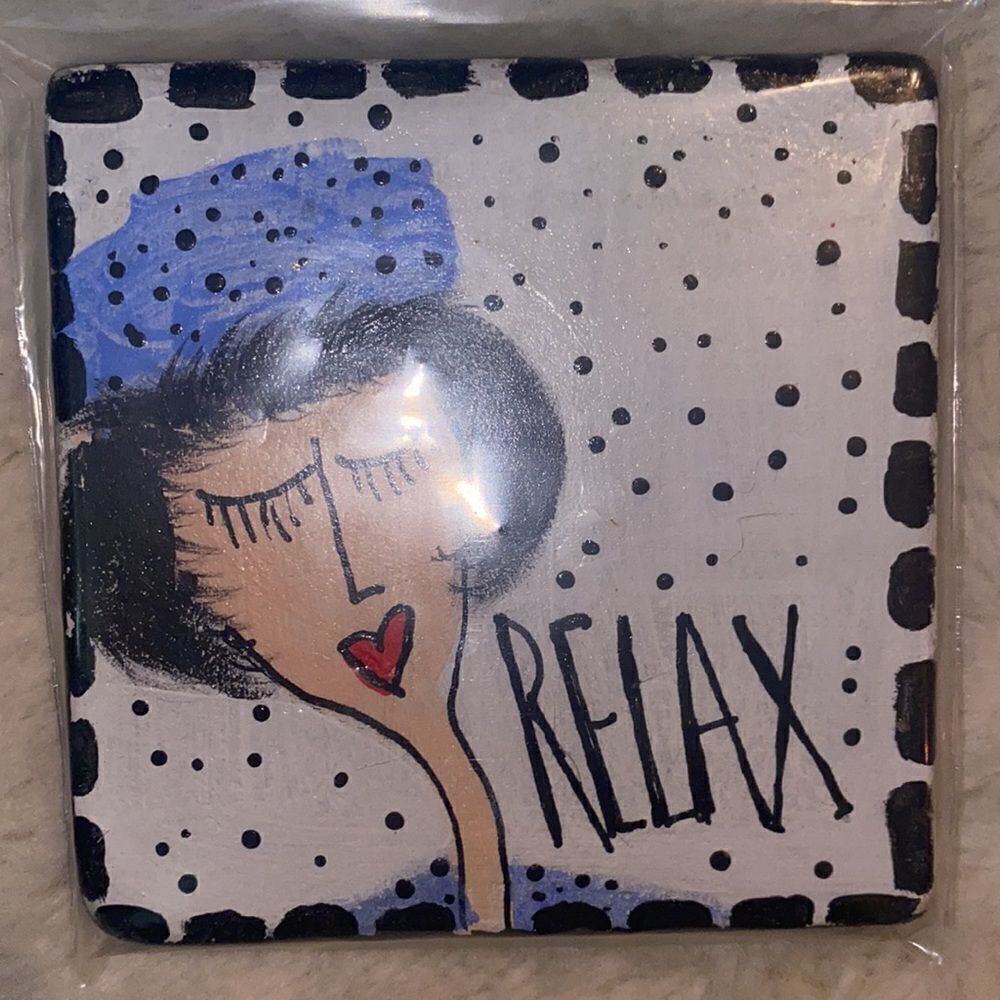 Deb Peters Set of Four Hand Painted Coasters! - Picture 6 of 7